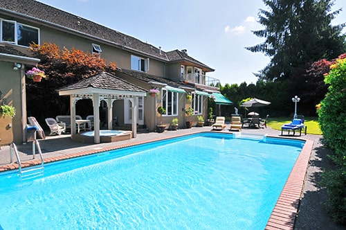 Swimming Pool in Backyard